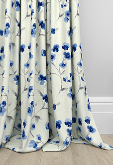 Como, Indigo - Made to Measure Curtains